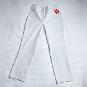 Spanx Silver Lining Slim Straight Classic White Pants Medium NWT